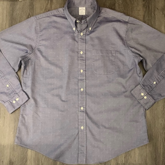 BROOKS BROTHERS LS Supima Cotton Muted sprint Shirt - Picture 2 of 6